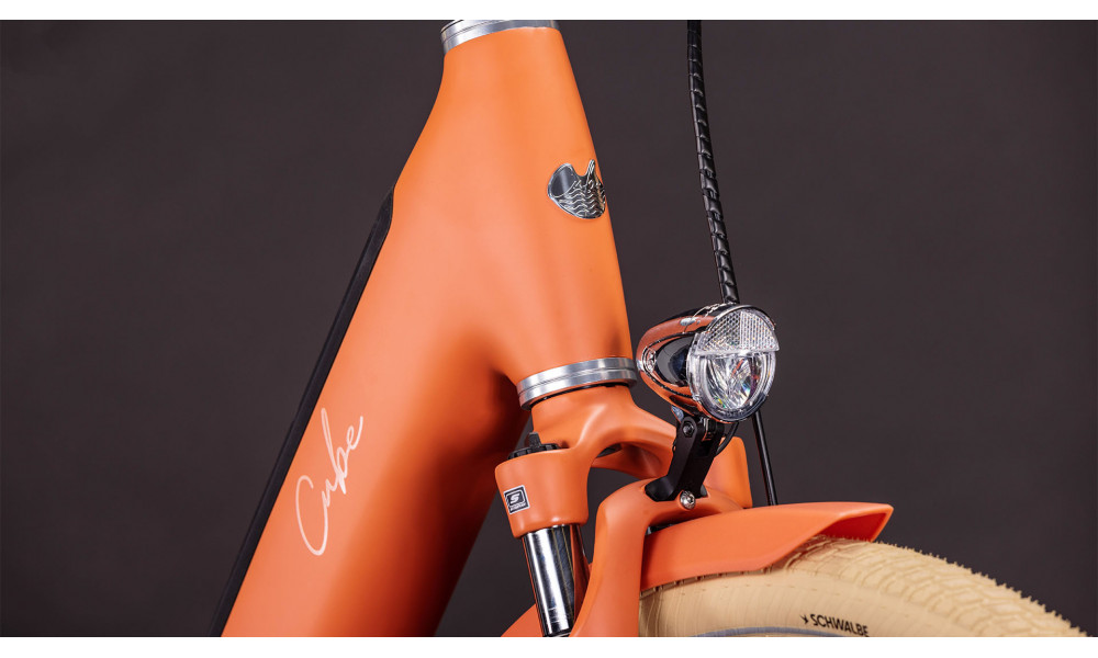 Elektrinis dviratis Cube Aruba Hybrid 600 Easy Entry 26 papaya'n'creme 2026 - 2