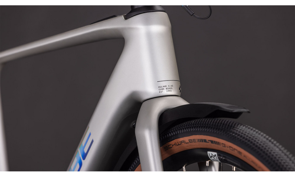 Elektrinis dviratis Cube Nulane Hybrid C:62 Race 400X FE sleekgrey'n'prism 2026 - 2