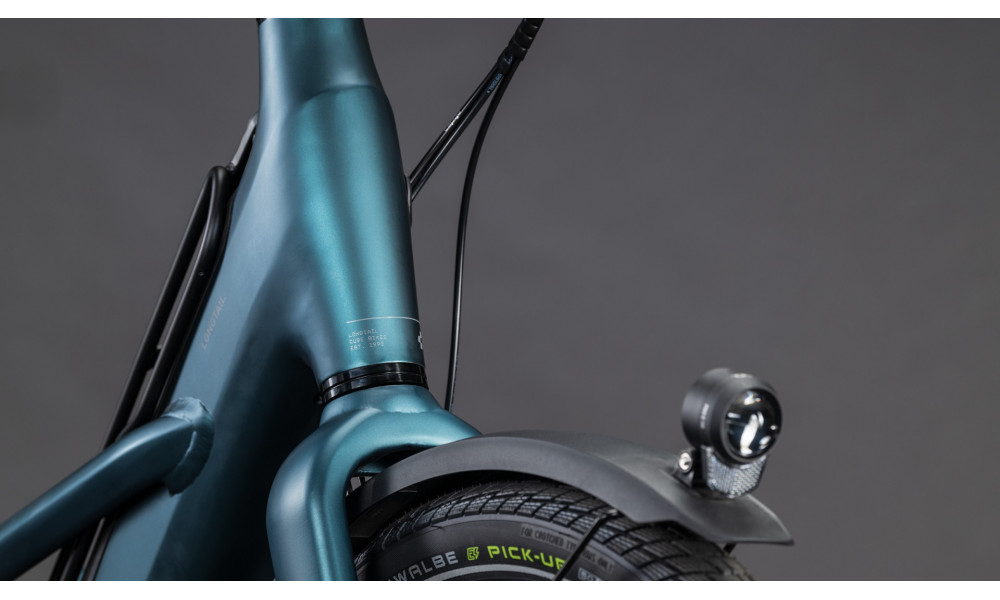 Elektrinis dviratis Cube Longtail Hybrid Family 800 royalgreen'n'black 2026 - 2