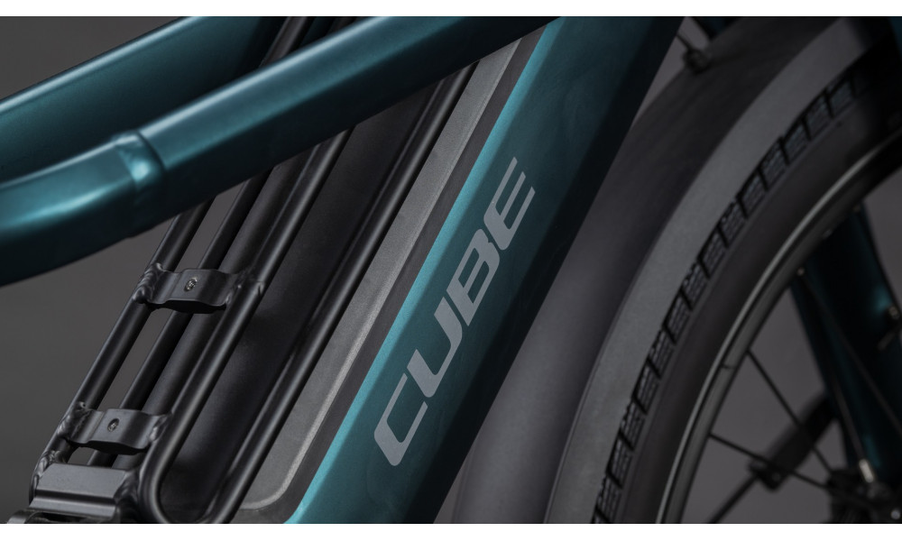 Elektrinis dviratis Cube Longtail Hybrid Family 800 royalgreen'n'black 2026 - 6