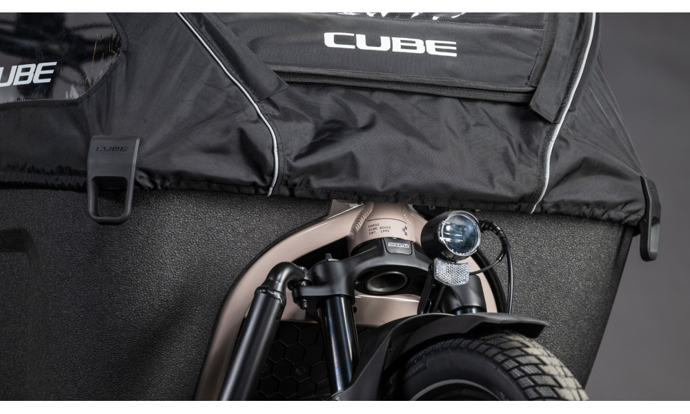 Elektrinis dviratis Cube Cargo Hybrid Comfort Pro Family 800 26x20 oatgrey'n'reflex 2026 - 3