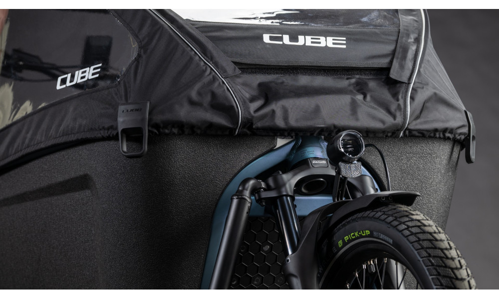 Elektrinis dviratis Cube Cargo Hybrid Comfort Pro Family 800 26x20 smaragdgrey'n'reflex 2026 - 2