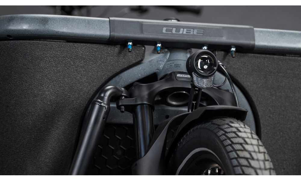 Elektrinis dviratis Cube Cargo Hybrid Comfort SLX 800 26x20 stonegrit'n'black 2026 - 2