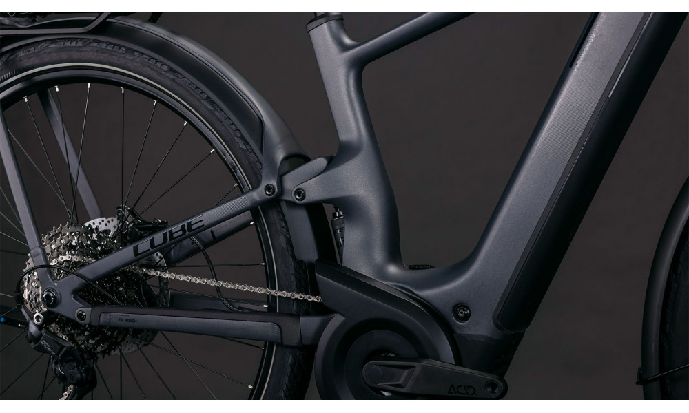 Elektrinis dviratis Cube Kathmandu Hybrid ONE11 HPC Pro 800 slabgrey'n'black 2026 - 2