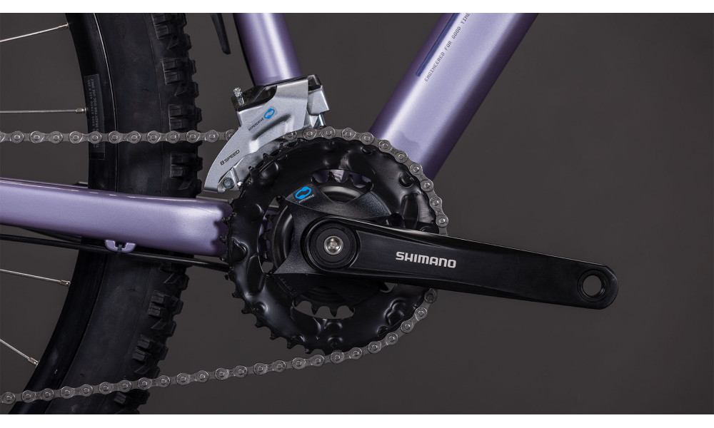 Dviratis Cube Aim ONE FE 27.5 lightpurple'n'chrome 2026 - 4