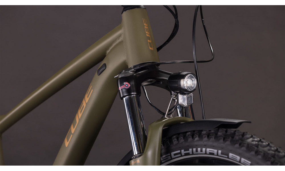 Dviratis Cube Aim SLX FE 27.5 dustyolive'n'gold 2026 - 2