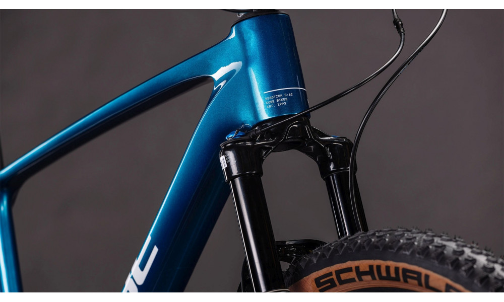 Dviratis Cube Reaction C:62 SLX 29 electricblue'n'white 2026 - 2