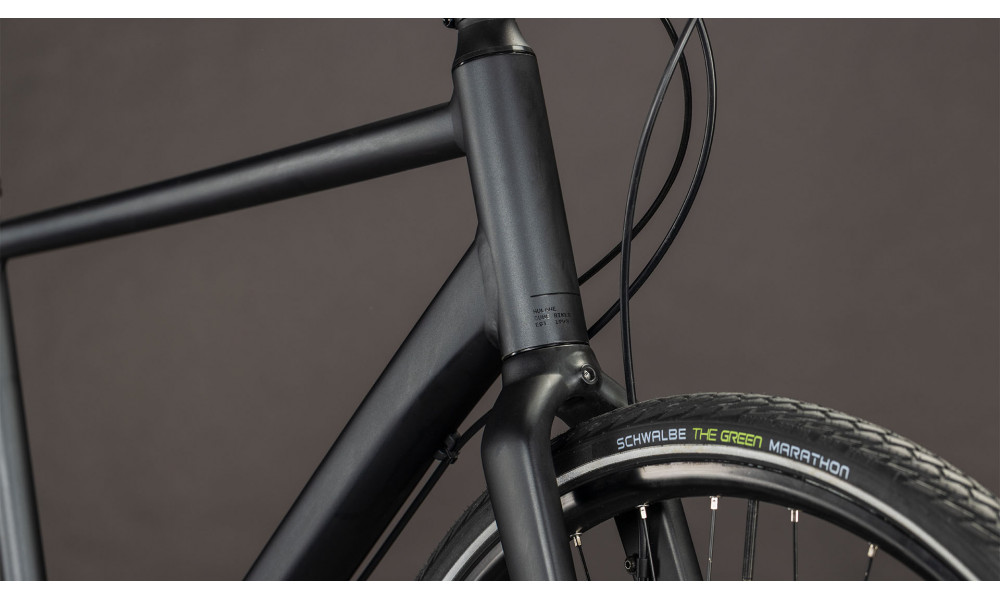 Dviratis Cube Nulane Comfort EXC grey'n'chrome 2026 - 2