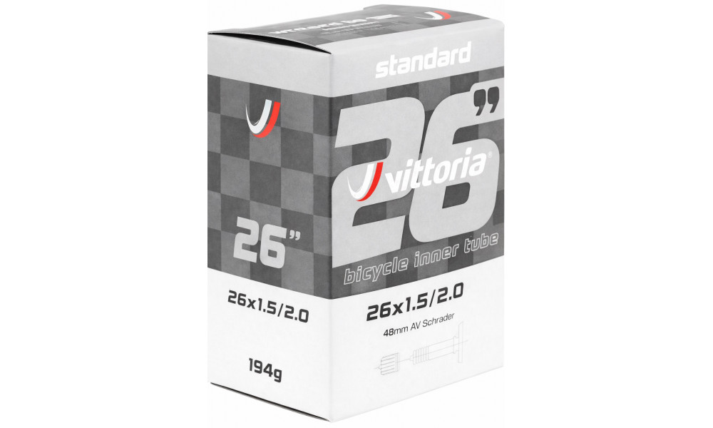 Kamera 26" Vittoria Standard AV 48mm (26x1.5/2.0 - 40/50-559) - 3