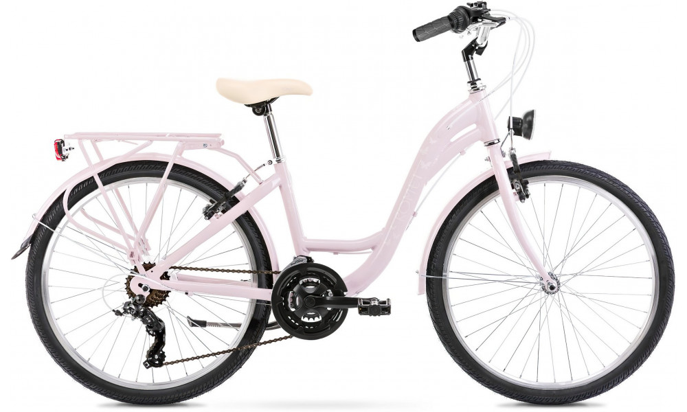 Dviratis Romet Panda 1 2025 violet-white 