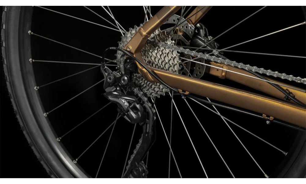 Dviratis Cube Nature Pro gold'n'black - 5