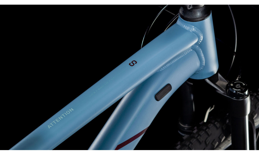 Dviratis Cube Attention SLX 27.5 pidgeonblue'n'rubyred 2025 - 2