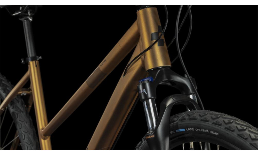 Dviratis Cube Nature Pro gold'n'black - 9