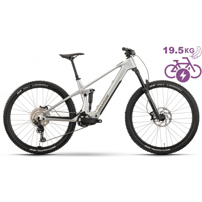 Elektrinis dviratis Raymon Airok 29" 2025 silver stealth-taupe
