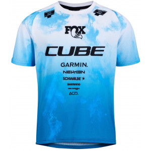Dviratininko marškinėliai Cube MTB Rookie X Actionteam S/S black'n'blue