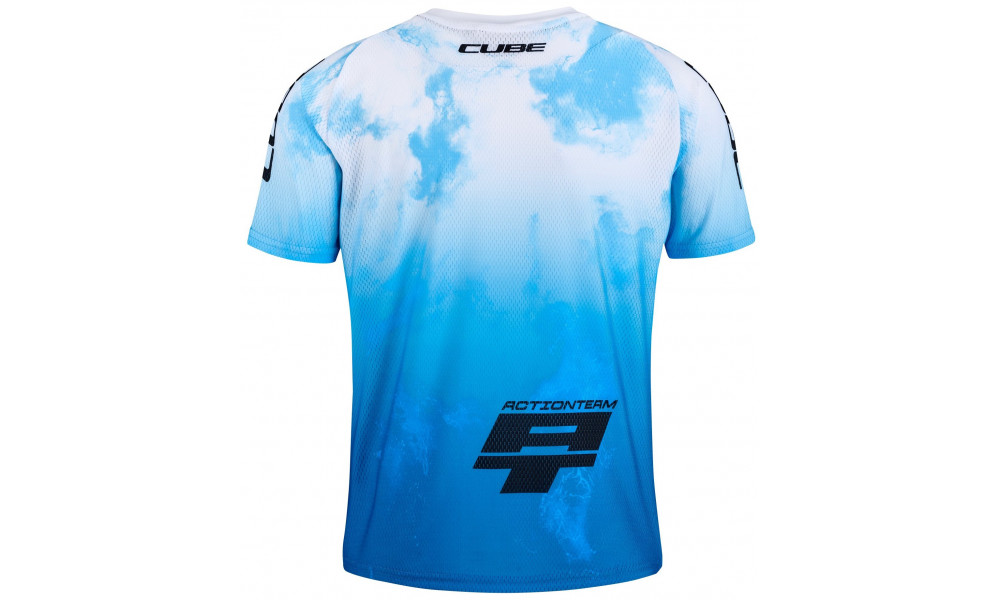 Dviratininko marškinėliai Cube MTB Rookie X Actionteam S/S black'n'blue - 2