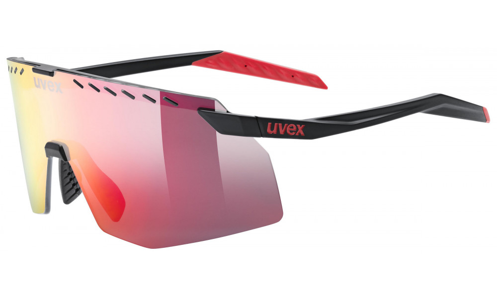 Akiniai Uvex pace stage black matt / mirror red - 1