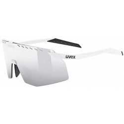Akiniai Uvex pace stage white matt / mirror silver