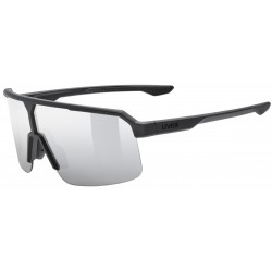 Akiniai Uvex ramp black matt / mirror silver