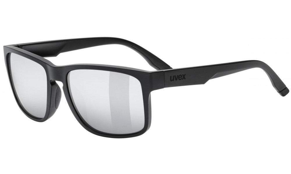 Akiniai Uvex poise black matt / mirror silver - 1