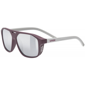 Akiniai Uvex cosmic cranberry-grey matt / mirror silver