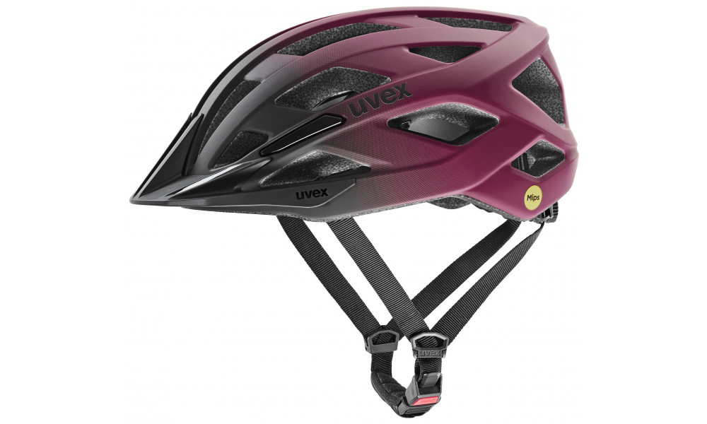 Šalmas Uvex i-vo 2 MIPS cranberry-black matt - 1