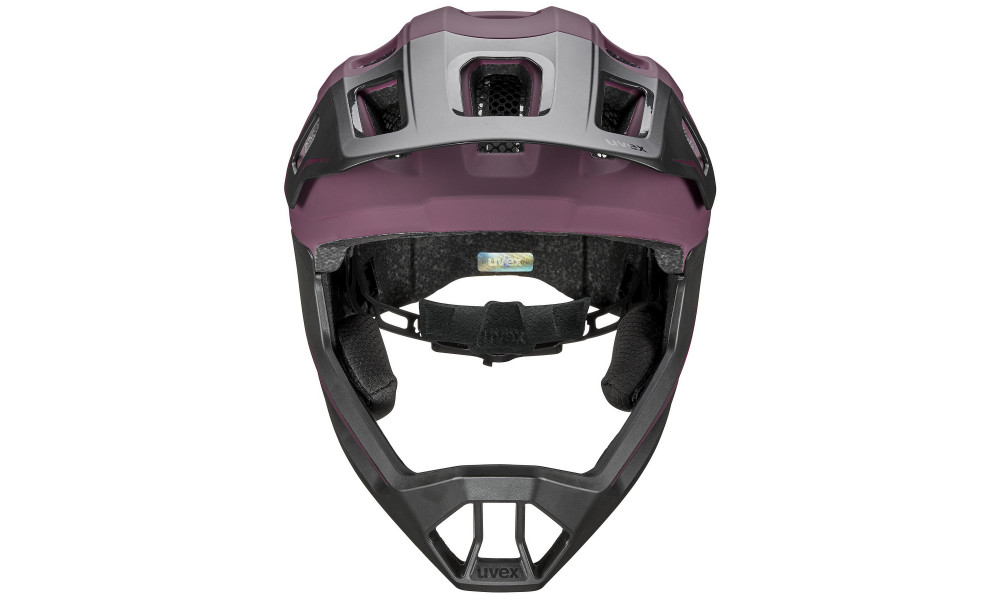 Šalmas Uvex react jr fullface cranberry matt - 3