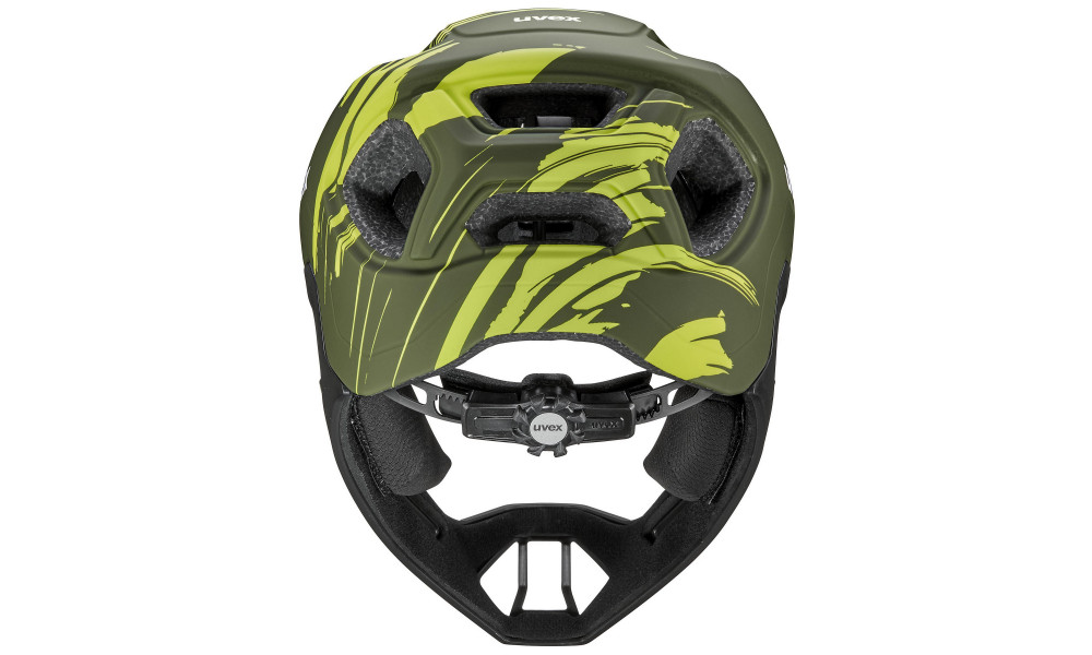 Šalmas Uvex react jr fullface dark olive matt - 4