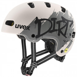 Šalmas Uvex kid 4 style MIPS dirt warm grey matt