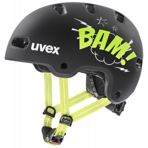 Šalmas Uvex kid 4 style bam black-lime matt