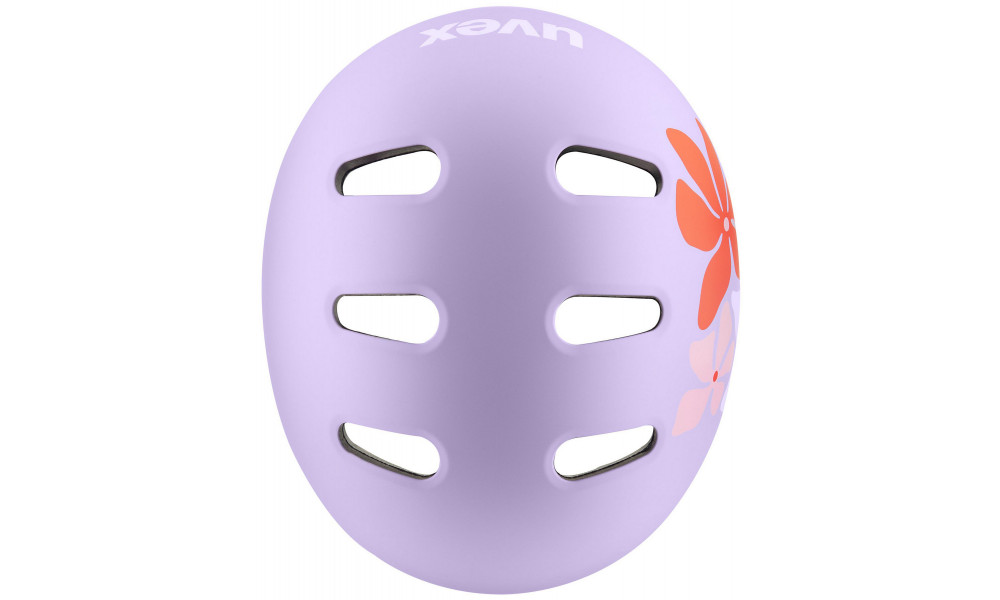 Šalmas Uvex kid 4 style flower lilac matt - 5