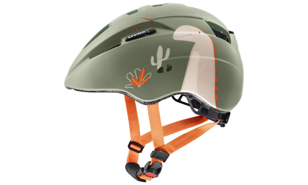 Šalmas Uvex kid 2 cc sage green dino matt - 1
