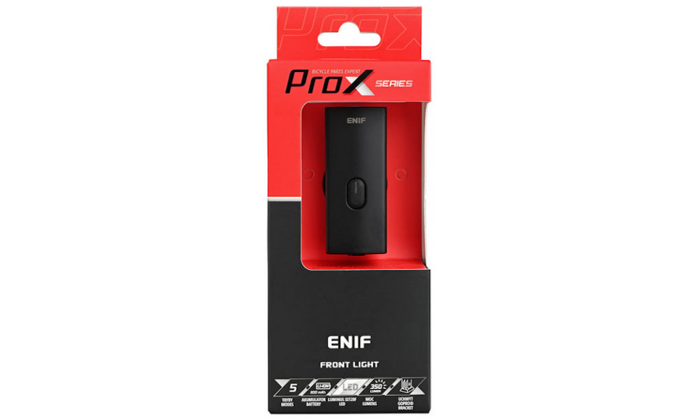 Priekinė lempa ProX Enif 350Lm Safe+Memory USB - 5