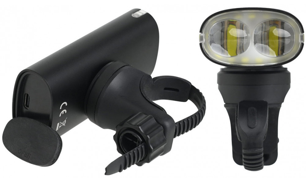 Priekinė lempa ProX Kapella 1600Lm PowerBank Ring Safe+Memory USB - 4