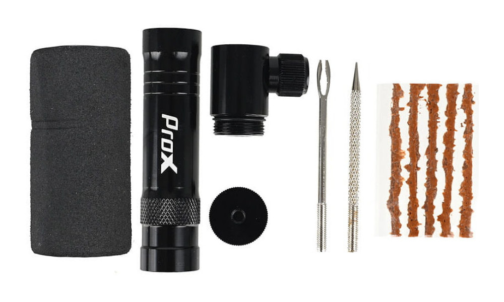 Bekamerinių padangų remonto komplektas ProX TRT-26 su CO2 pompa - 2