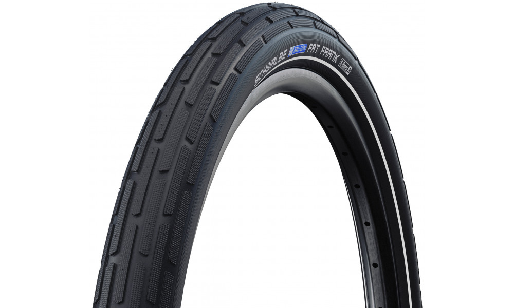 Padanga 26" Schwalbe Fat Frank HS 375 Active Wired 60-559 / 26x2.35 Black-Reflex - 1