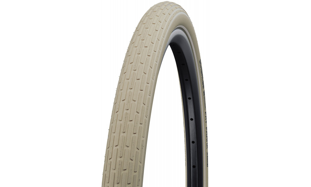 Padanga 28" Schwalbe Fat Frank HS 375 Active Wired 50-622 / 29x2.00 Creme-Reflex - 1