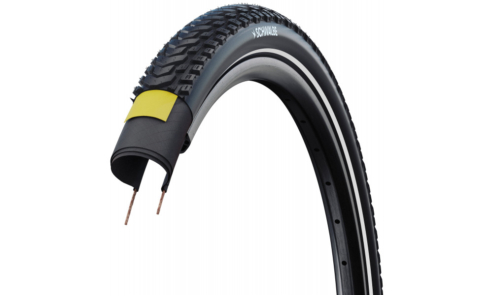 Padanga 28" Schwalbe Marathon Mondial Pro HS630 Evo Fold 50-622 / 28x2.00 DD Reflex - 3