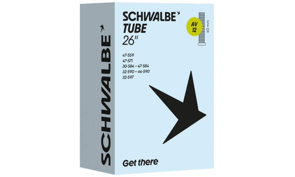 Kamera 26" Schwalbe AV12 40mm (30/47-559/597) - 1