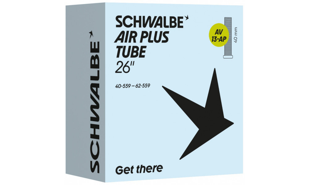 Kamera 26" Schwalbe AV13-AP 40mm Air Plus (40/62-559) - 1