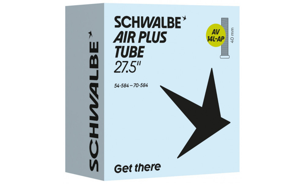 Kamera 27.5+" Schwalbe AV14L-AP 40mm Air Plus (54/70-584) - 1
