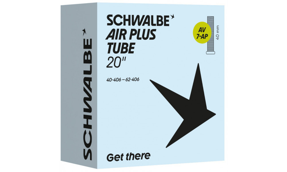 Kamera 20" Schwalbe AV7-AP 40mm Air Plus (40/62-406) - 1