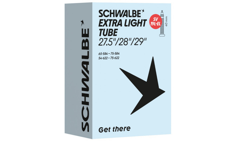 Kamera 29/27.5+" Schwalbe SV19L-EL 40mm Extra Light (54/75-584/622) - 1
