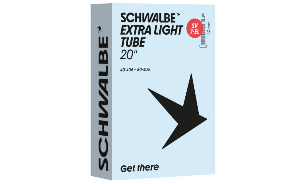 Kamera 20" Schwalbe SV7-EL 40mm Extra Light (40/60-406) - 1