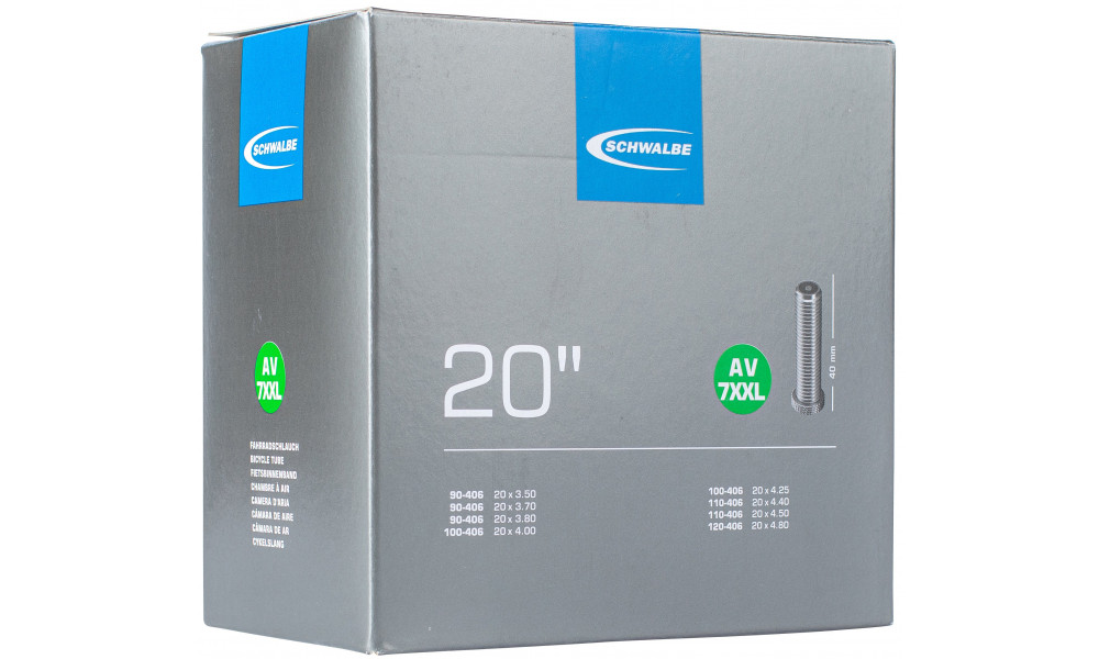 Kamera 20" Schwalbe AV7XXL 40mm (90/120-406) - 1