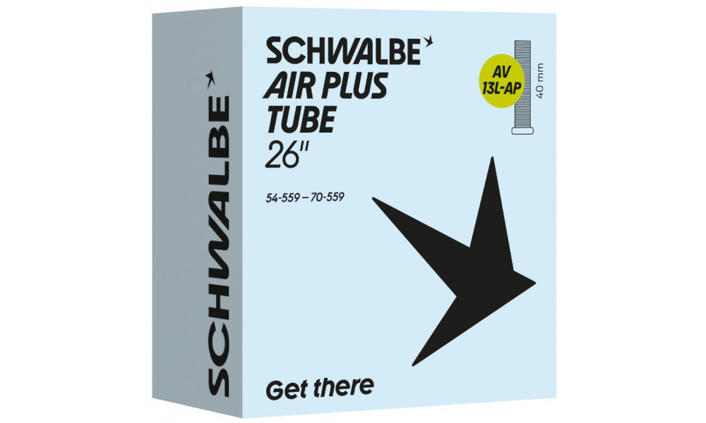 Kamera 26" Schwalbe AV13L-AP 40mm Air Plus (54/70-559) - 1