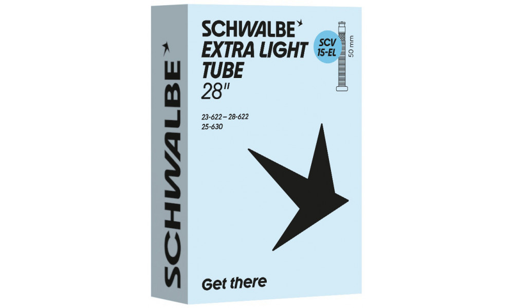 Kamera 27/28" Schwalbe SCV15-EL 50mm Extra Light (23/28-622/630) 