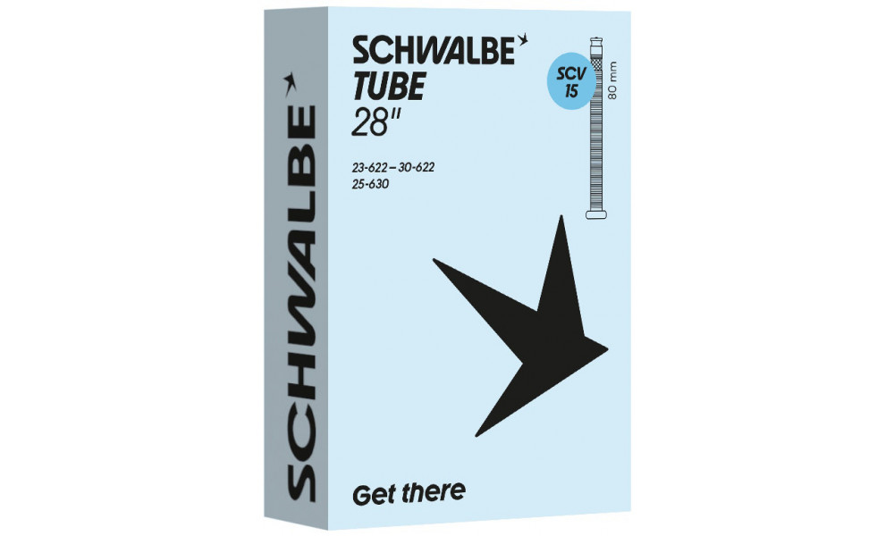 Kamera 27/28" Schwalbe SCV15 80mm (23/30-622/630) 