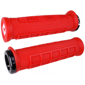 Vairo rankenėlės ODI Elite Pro V2.1 Lock On Bright Red-Black