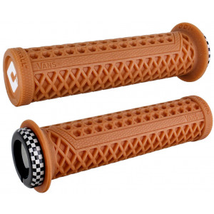 Vairo rankenėlės ODI Vans v2.1 Lock-On MTB 135mm White/Gum-Black Checker